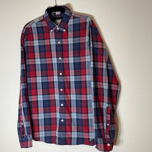J. Crew Plaid Slim Fit Button Down in Size Large